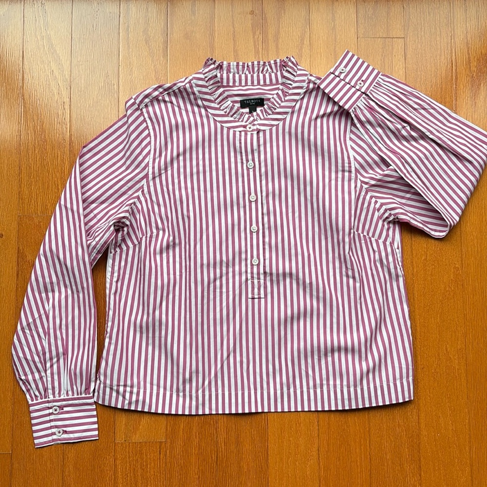 No iron cotton Talbots blouse